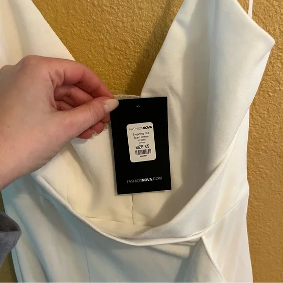 White Mermaid Dress Fashion Nova - Picture 14 of 16